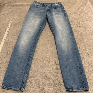 Scotch And Soda Amsterdam Blauw‎ Blue Men’s Jeans Vernon 30x32 Button Fly